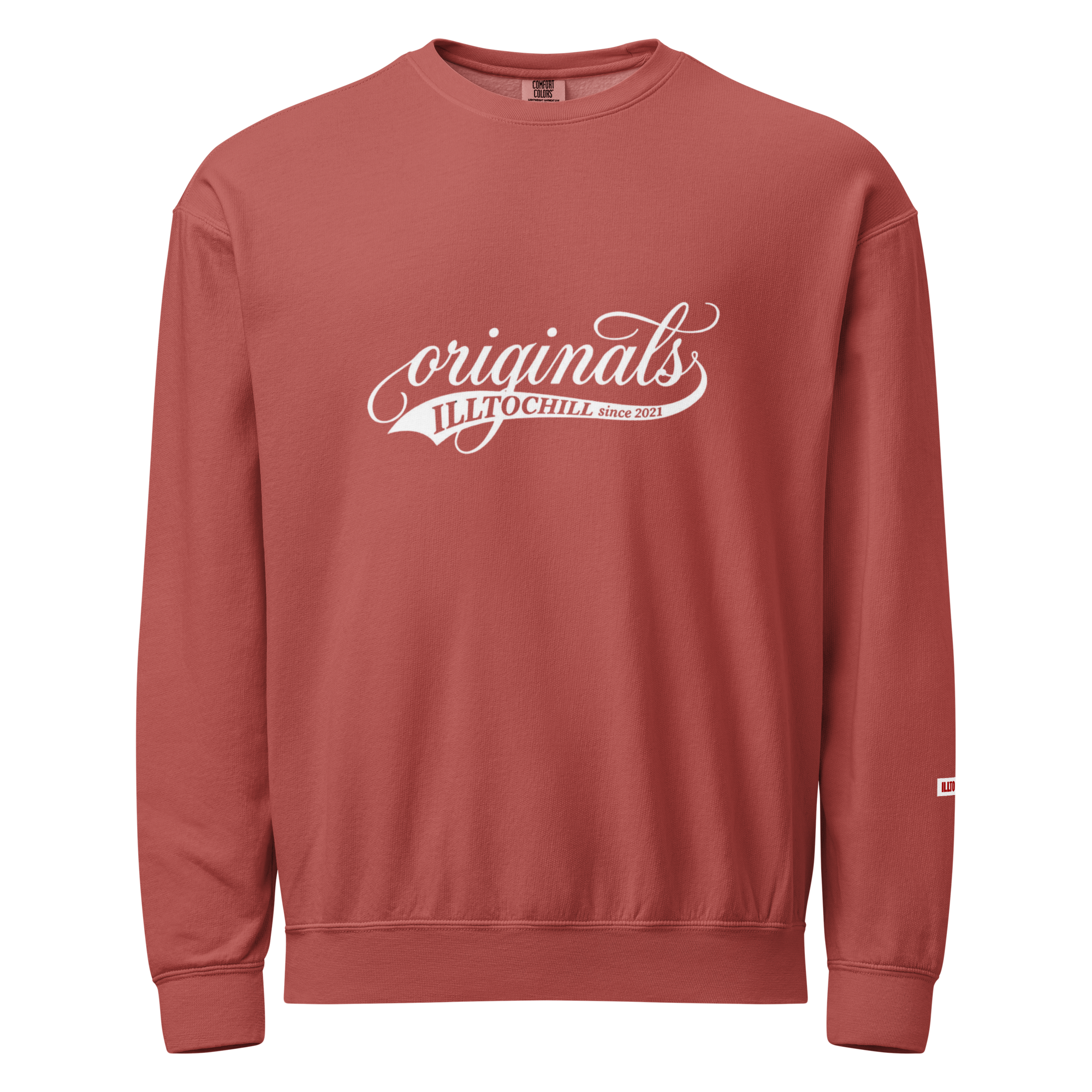 OCD Not Broken: Unisex Garment Dyed Fleece Crewneck Sweatshirt for Every Intrusive Thinker | ILLTOCHILL