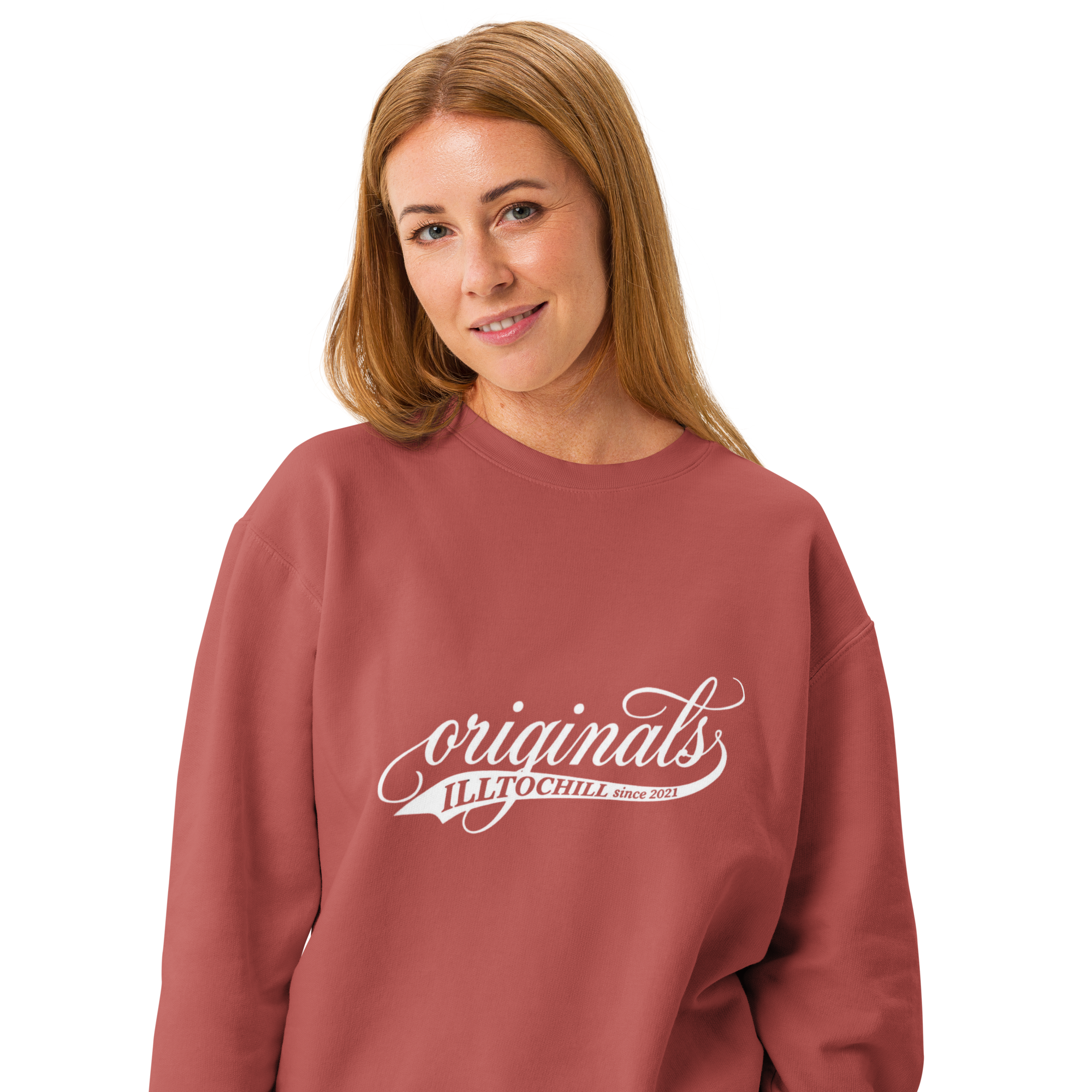 OCD Not Broken: Unisex Garment Dyed Fleece Crewneck Sweatshirt for Every Intrusive Thinker | ILLTOCHILL