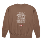 OCD Not Broken: Unisex Garment Dyed Fleece Crewneck Sweatshirt for Every Intrusive Thinker | ILLTOCHILL