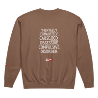 OCD Not Broken: Unisex Garment Dyed Fleece Crewneck Sweatshirt for Every Intrusive Thinker | ILLTOCHILL