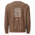 OCD Not Broken: Unisex Garment Dyed Fleece Crewneck Sweatshirt for Every Intrusive Thinker | ILLTOCHILL