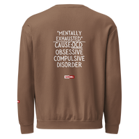 OCD Not Broken: Unisex Garment Dyed Fleece Crewneck Sweatshirt for Every Intrusive Thinker | ILLTOCHILL