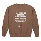 hard-of-hearing-support-unisex-garment-dyed-fleece-crewneck-sweatshirt