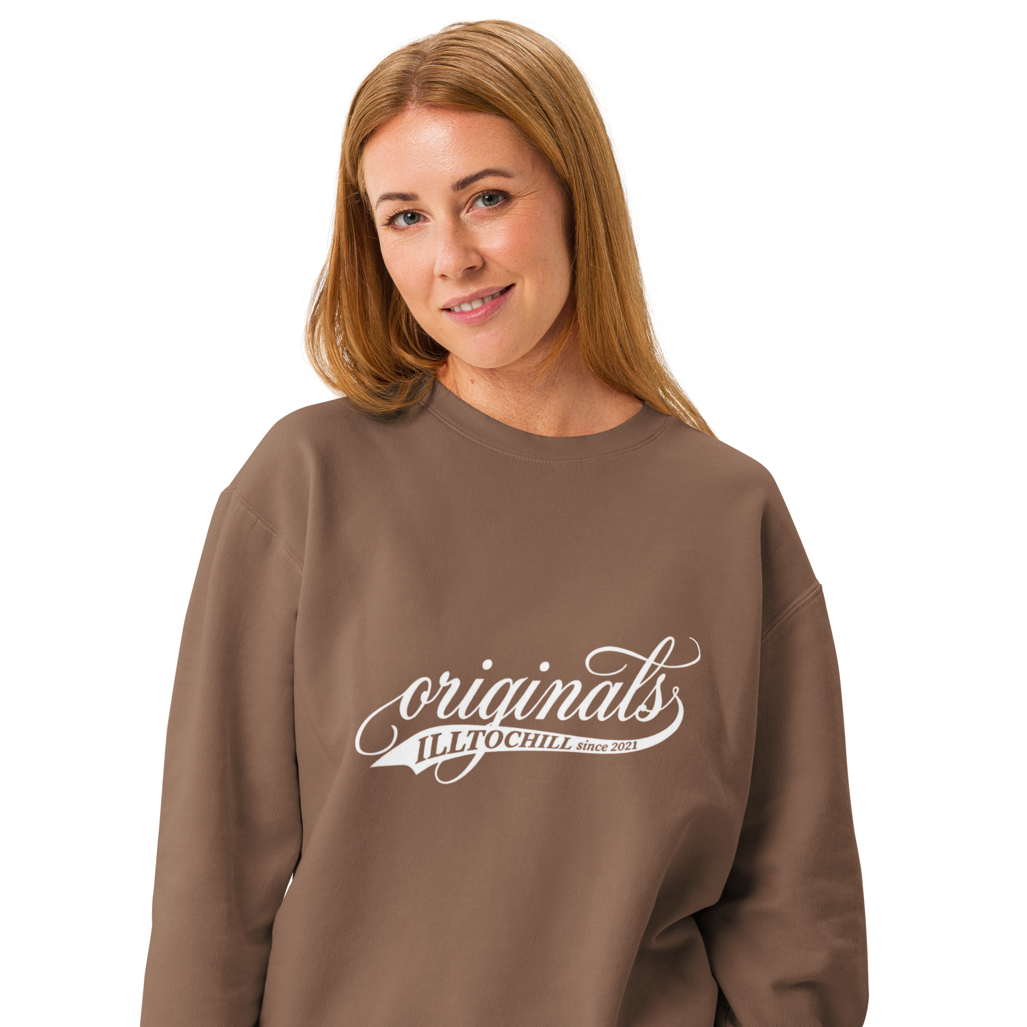 OCD Not Broken: Unisex Garment Dyed Fleece Crewneck Sweatshirt for Every Intrusive Thinker | ILLTOCHILL