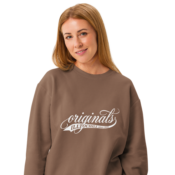 OCD Unisex garment-dyed fleece crewneck sweatshirt