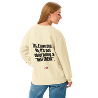 OCD Layered and Unashamed: Unisex Garment Dyed Fleece Crewneck Sweatshirt for the OCD Community | ILLTOCHILL