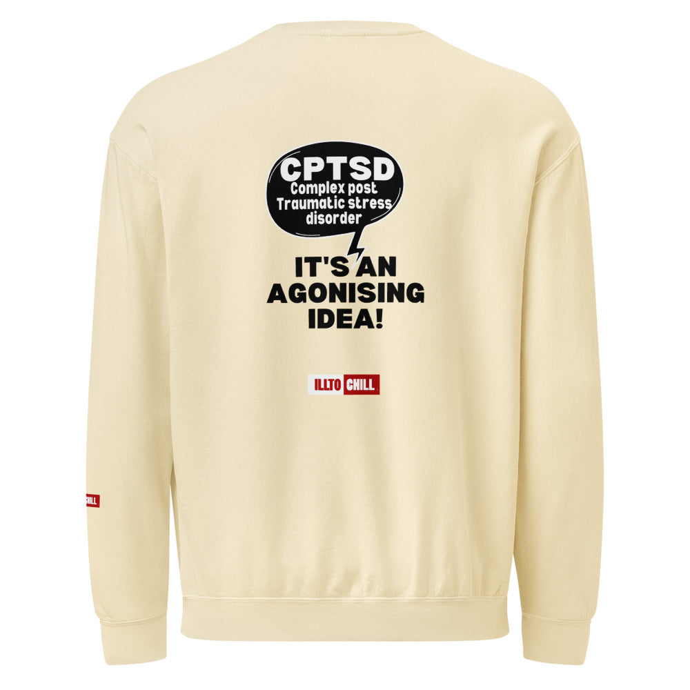 c-ptsd-unisex-garment-dyed-fleece-crewneck-sweatshirt