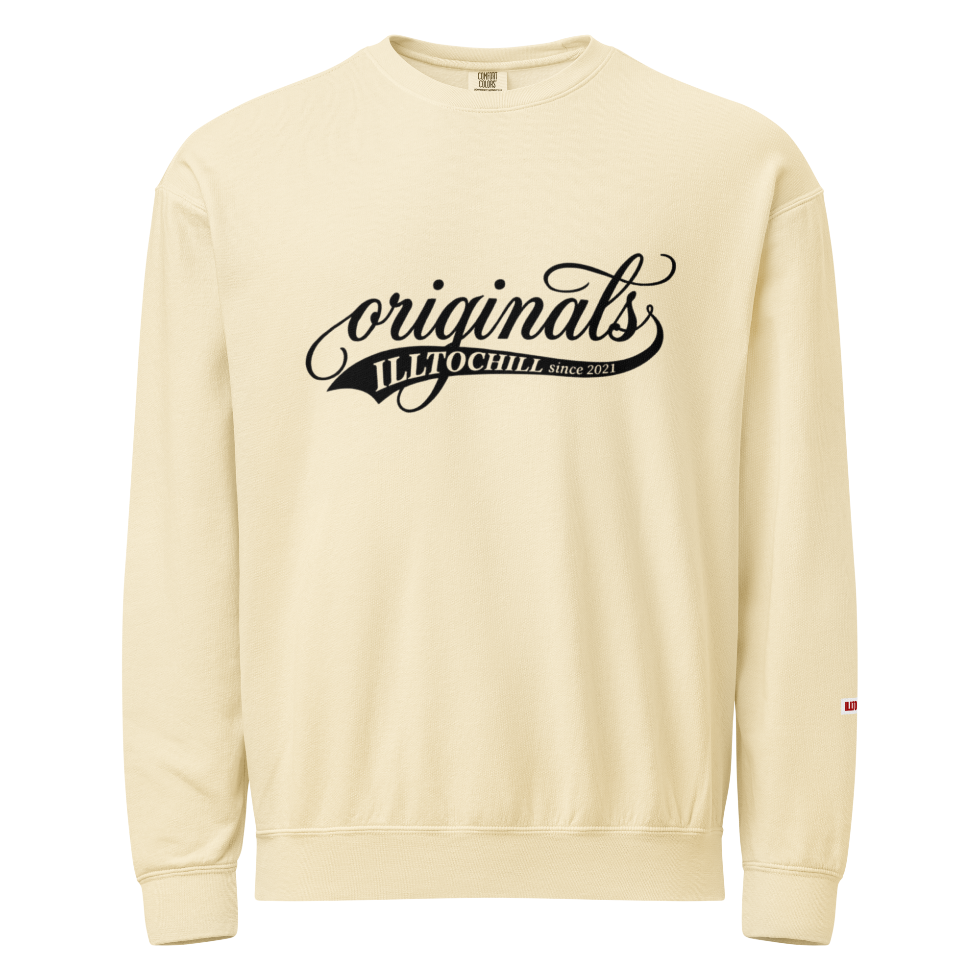 OCD Layered and Unashamed: Unisex Garment Dyed Fleece Crewneck Sweatshirt for the OCD Community | ILLTOCHILL