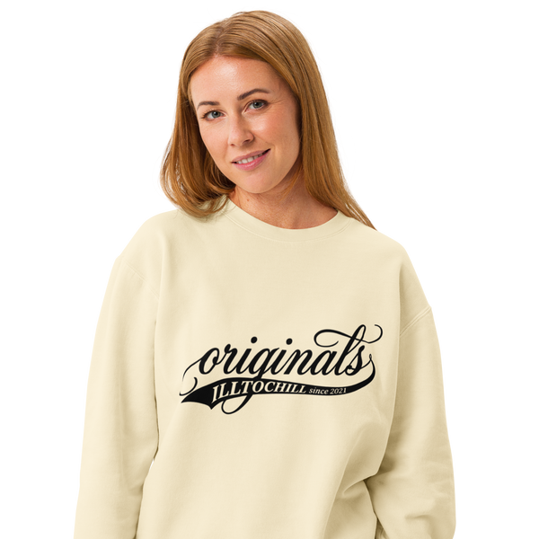 OCD Unisex garment-dyed fleece crewneck sweatshirt