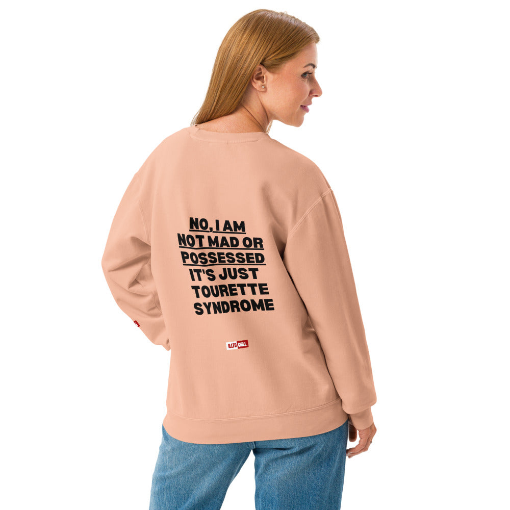 tourette-unisex-garment-dyed-fleece-crewneck-sweatshirt