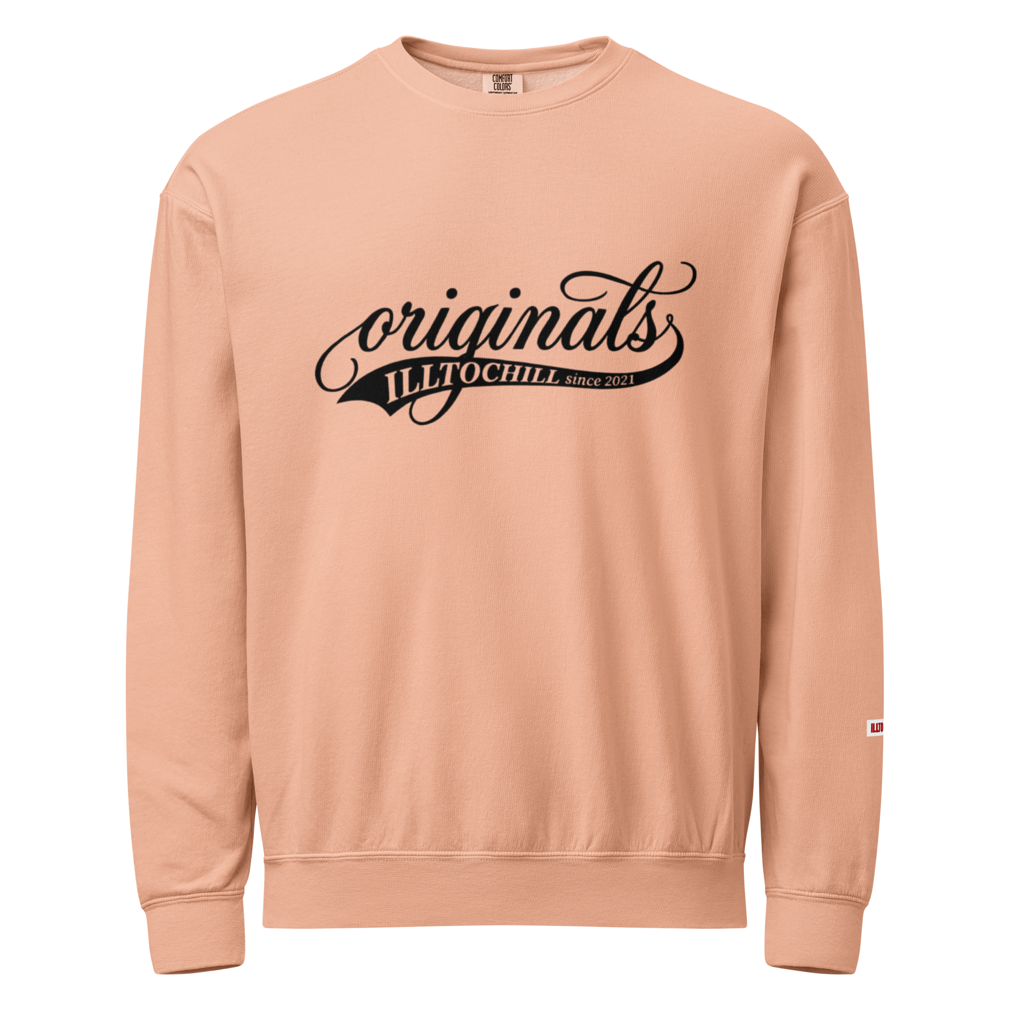 OCD Layered and Unashamed: Unisex Garment Dyed Fleece Crewneck Sweatshirt for the OCD Community | ILLTOCHILL