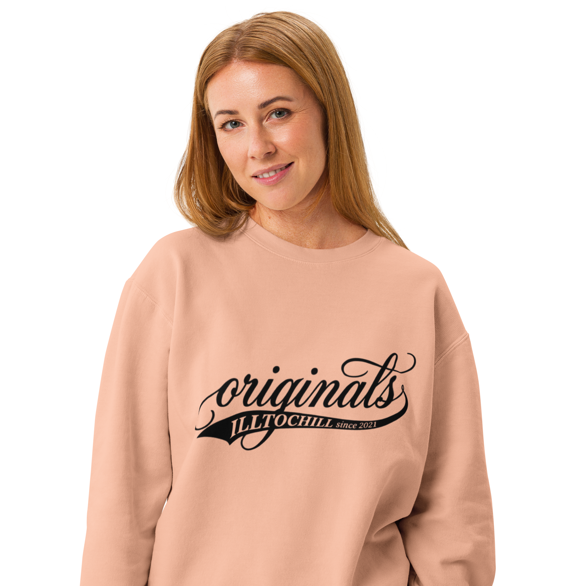 OCD Layered and Unashamed: Unisex Garment Dyed Fleece Crewneck Sweatshirt for the OCD Community | ILLTOCHILL