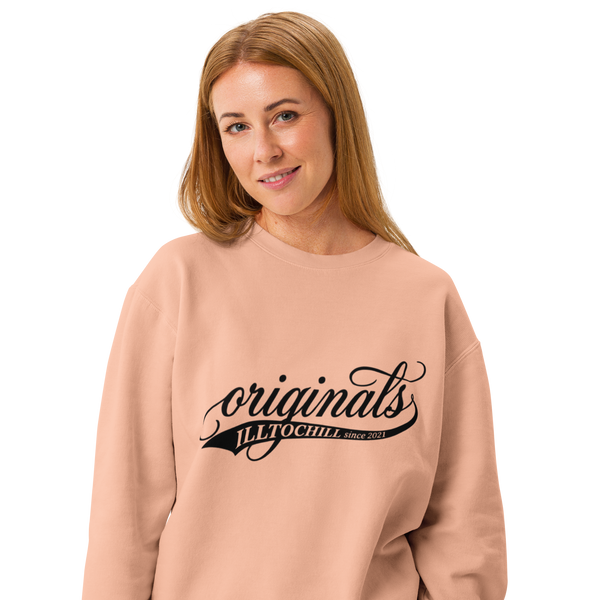 OCD Unisex garment-dyed fleece crewneck sweatshirt
