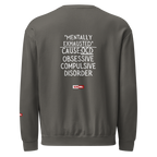 OCD Not Broken: Unisex Garment Dyed Fleece Crewneck Sweatshirt for Every Intrusive Thinker | ILLTOCHILL
