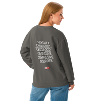 OCD Not Broken: Unisex Garment Dyed Fleece Crewneck Sweatshirt for Every Intrusive Thinker | ILLTOCHILL