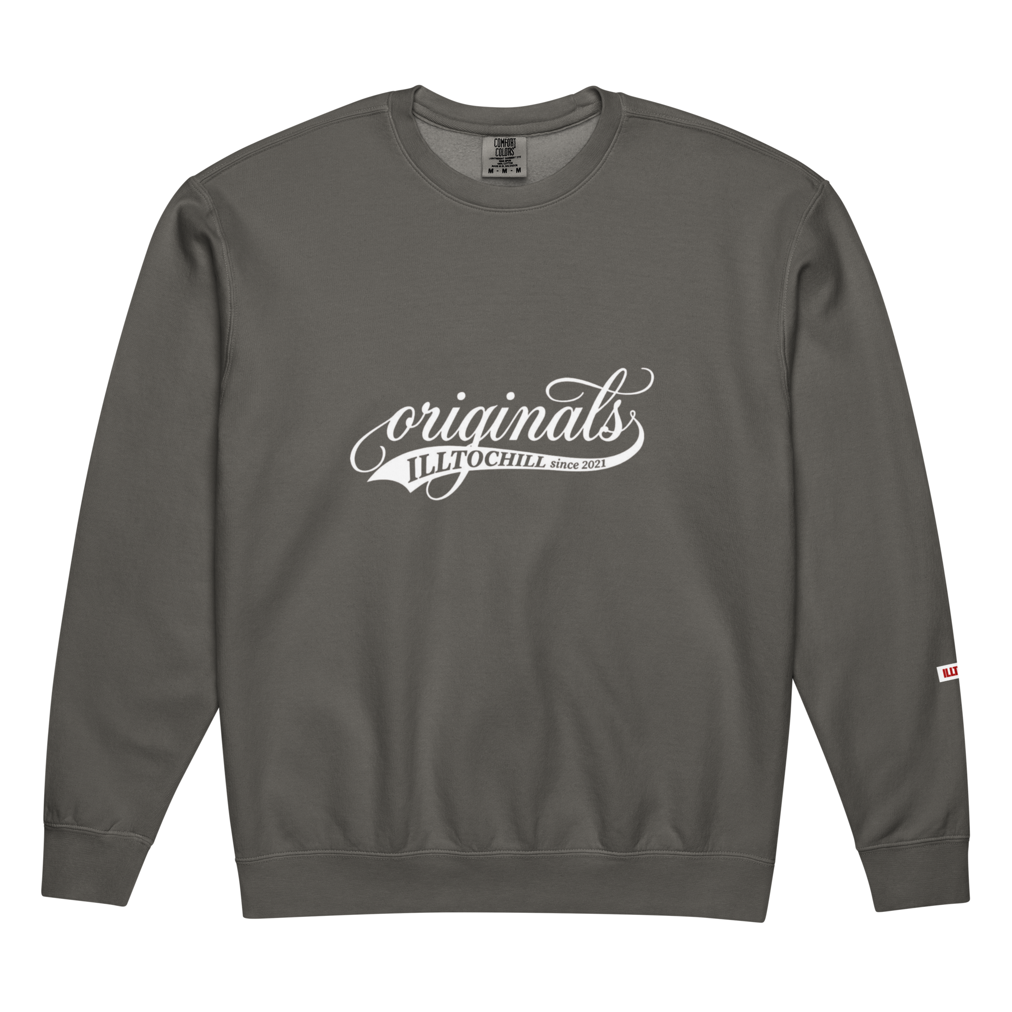 OCD Not Broken: Unisex Garment Dyed Fleece Crewneck Sweatshirt for Every Intrusive Thinker | ILLTOCHILL