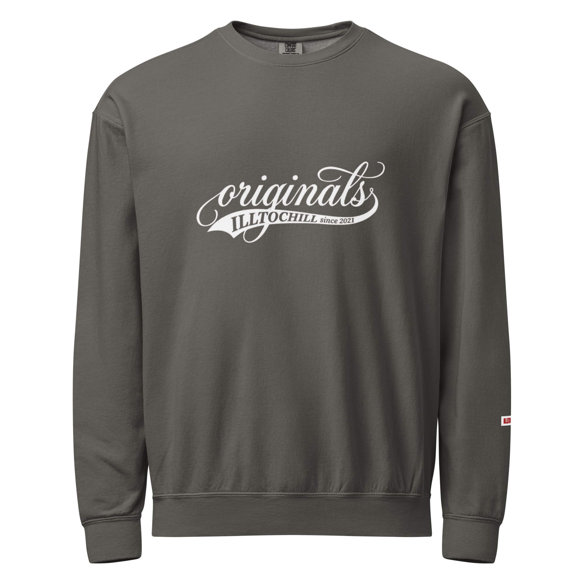 OCD Not Broken: Unisex Garment Dyed Fleece Crewneck Sweatshirt for Every Intrusive Thinker | ILLTOCHILL