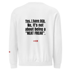 OCD Layered and Unashamed: Unisex Garment Dyed Fleece Crewneck Sweatshirt for the OCD Community | ILLTOCHILL