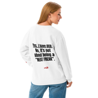 OCD Layered and Unashamed: Unisex Garment Dyed Fleece Crewneck Sweatshirt for the OCD Community | ILLTOCHILL