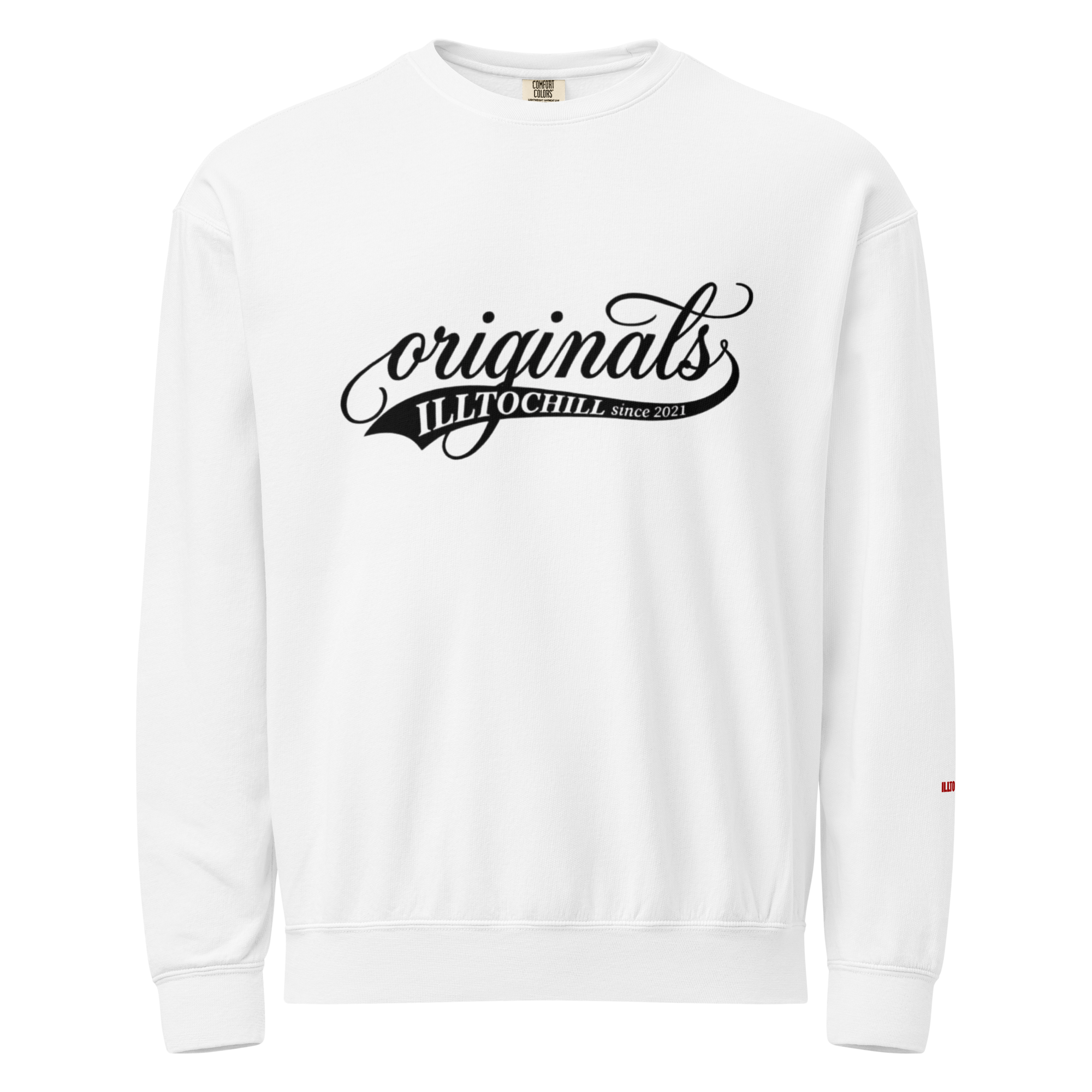 OCD Layered and Unashamed: Unisex Garment Dyed Fleece Crewneck Sweatshirt for the OCD Community | ILLTOCHILL