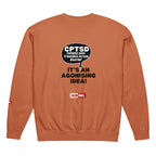 c-ptsd-unisex-garment-dyed-fleece-crewneck-sweatshirt
