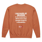 hard-of-hearing-support-unisex-garment-dyed-fleece-crewneck-sweatshirt