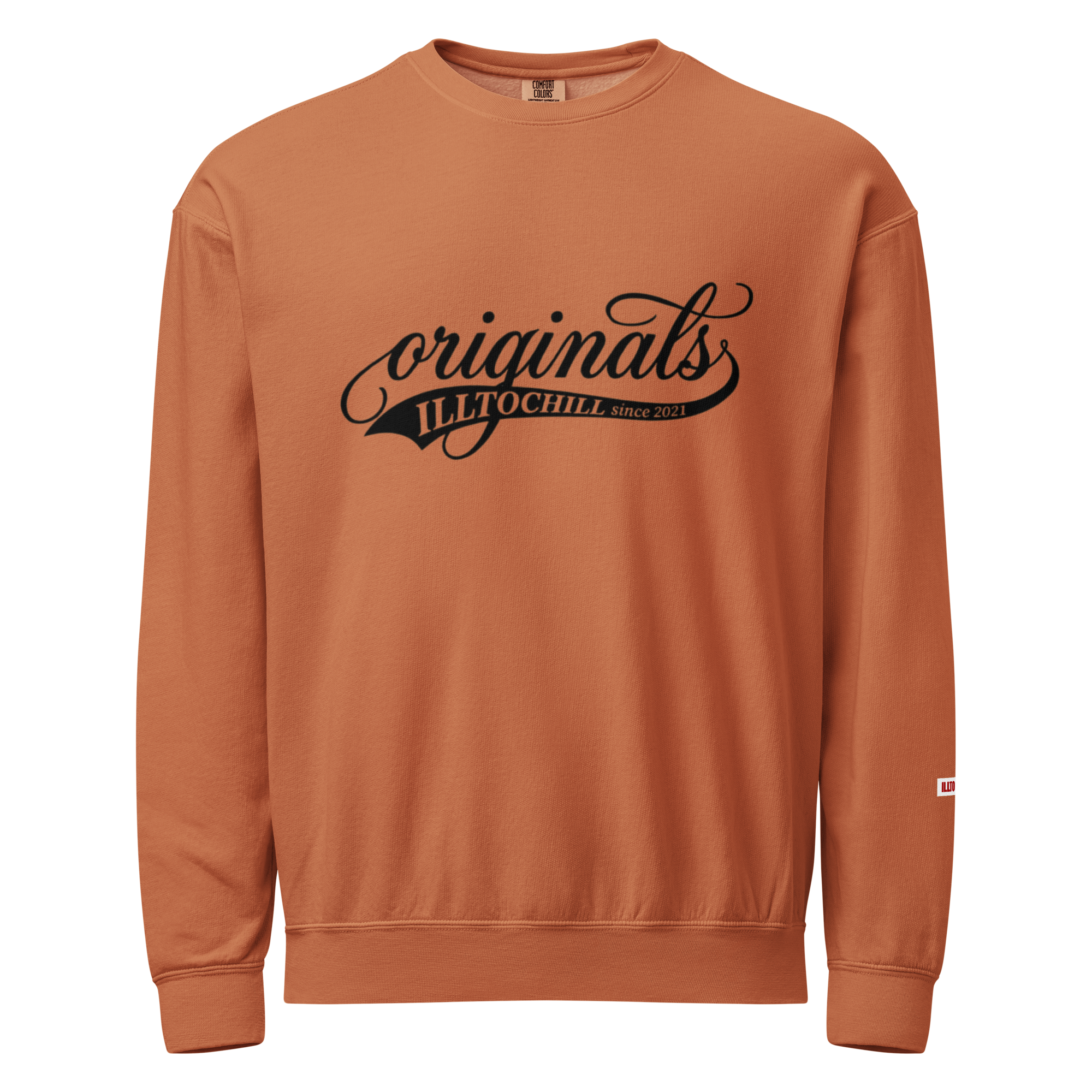 OCD Layered and Unashamed: Unisex Garment Dyed Fleece Crewneck Sweatshirt for the OCD Community | ILLTOCHILL