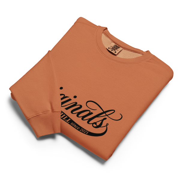 OCD Unisex garment-dyed fleece crewneck sweatshirt