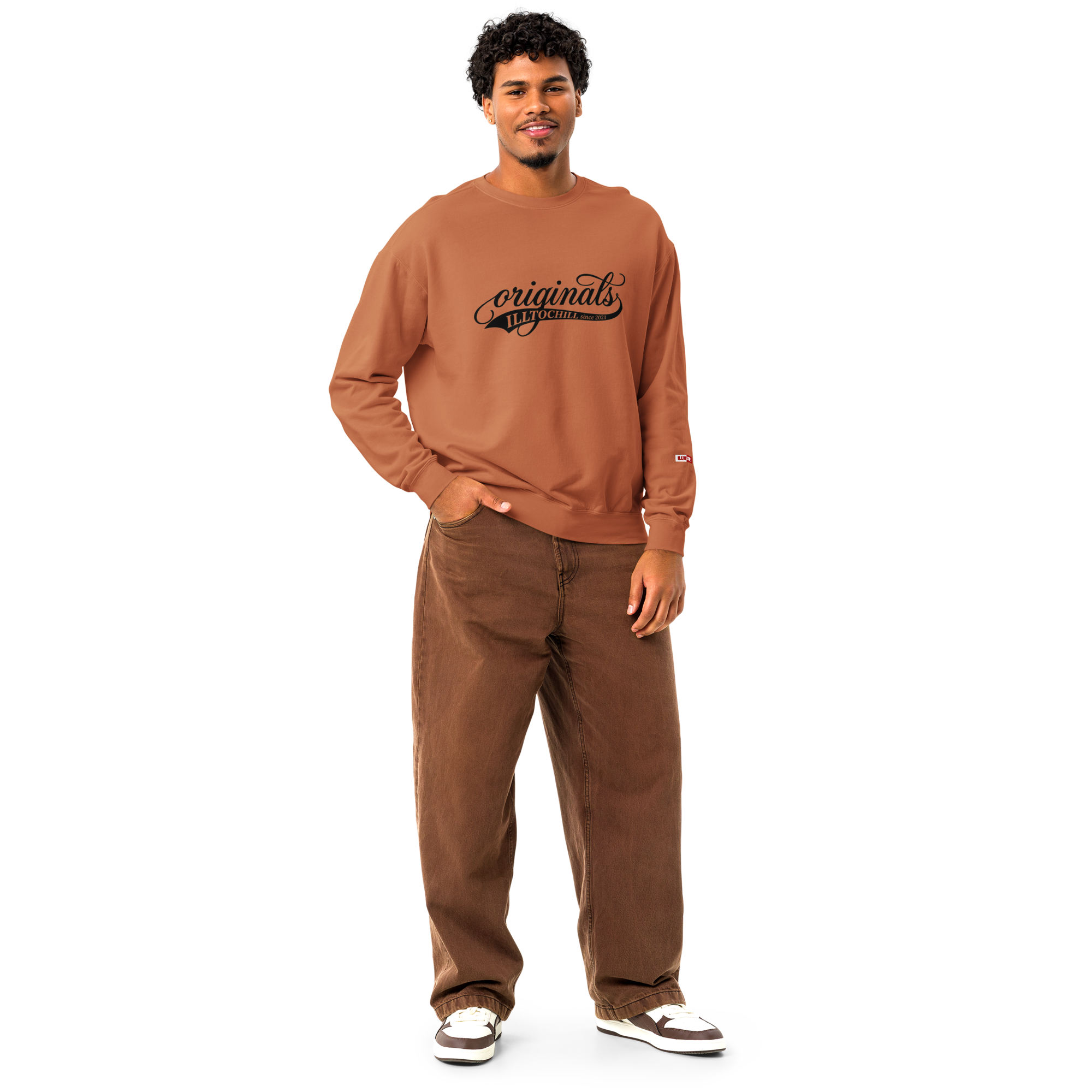 OCD Layered and Unashamed: Unisex Garment Dyed Fleece Crewneck Sweatshirt for the OCD Community | ILLTOCHILL