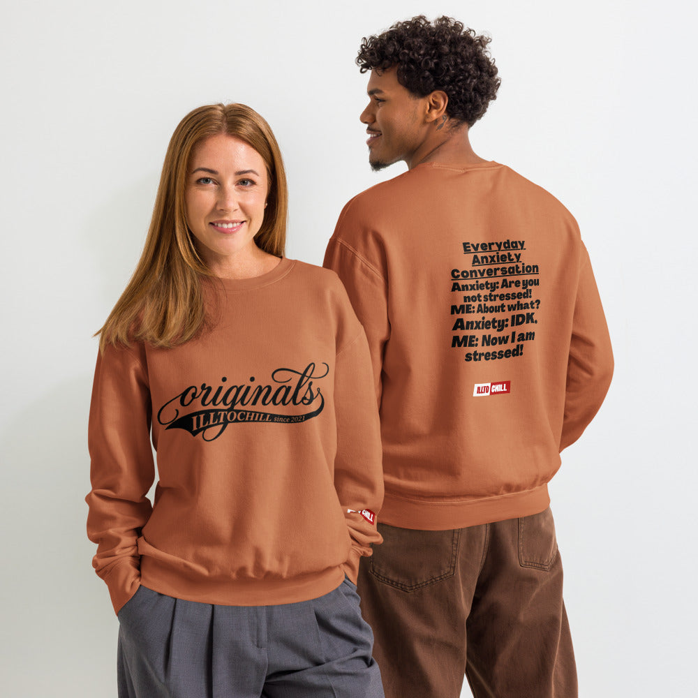 anxiety-unisex-garment-dyed-fleece-crewneck-sweatshirt