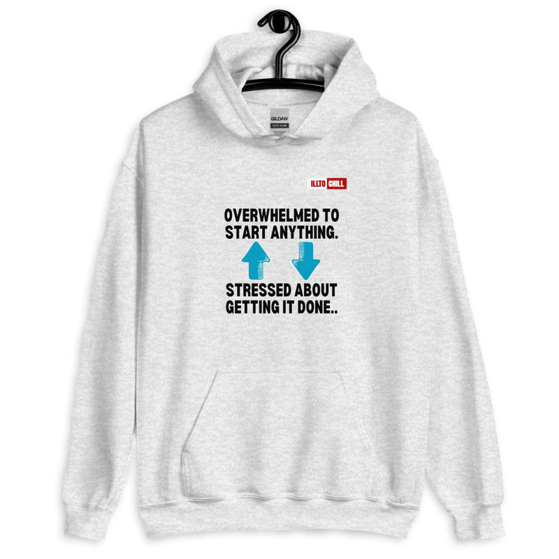 Ash Hoodie Front 2 - ILLTOCHILL Attention deficit hyperactivity disorder awareness 'ADHD funny loop' gift Unisex Hoodie