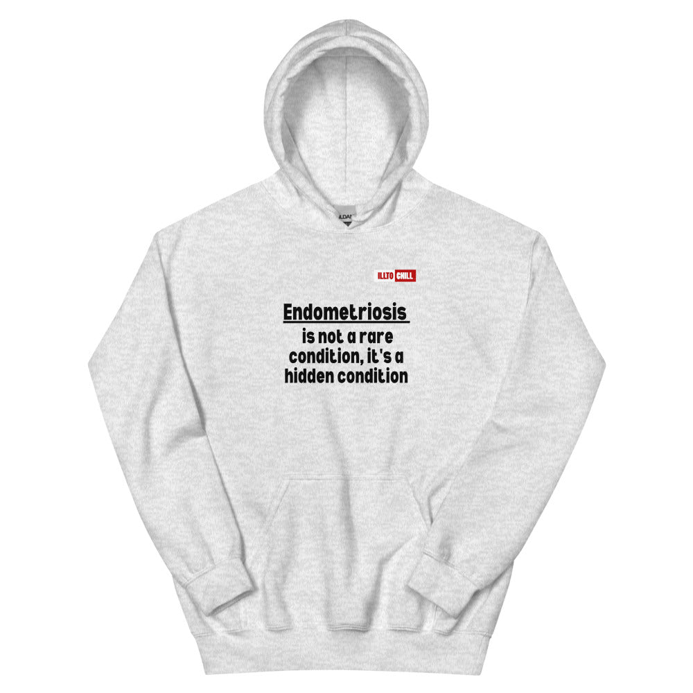 Ash Hoodie Front 1 - ILLTOCHILL Endometriosis awareness educational quote endo gift Unisex Hoodie.