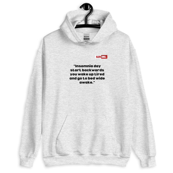 Ash Hoodie Front 2 - ILLTOCHILL Isomnia awareness funny insomnia sleep schedule gift Unisex Hoodie.
