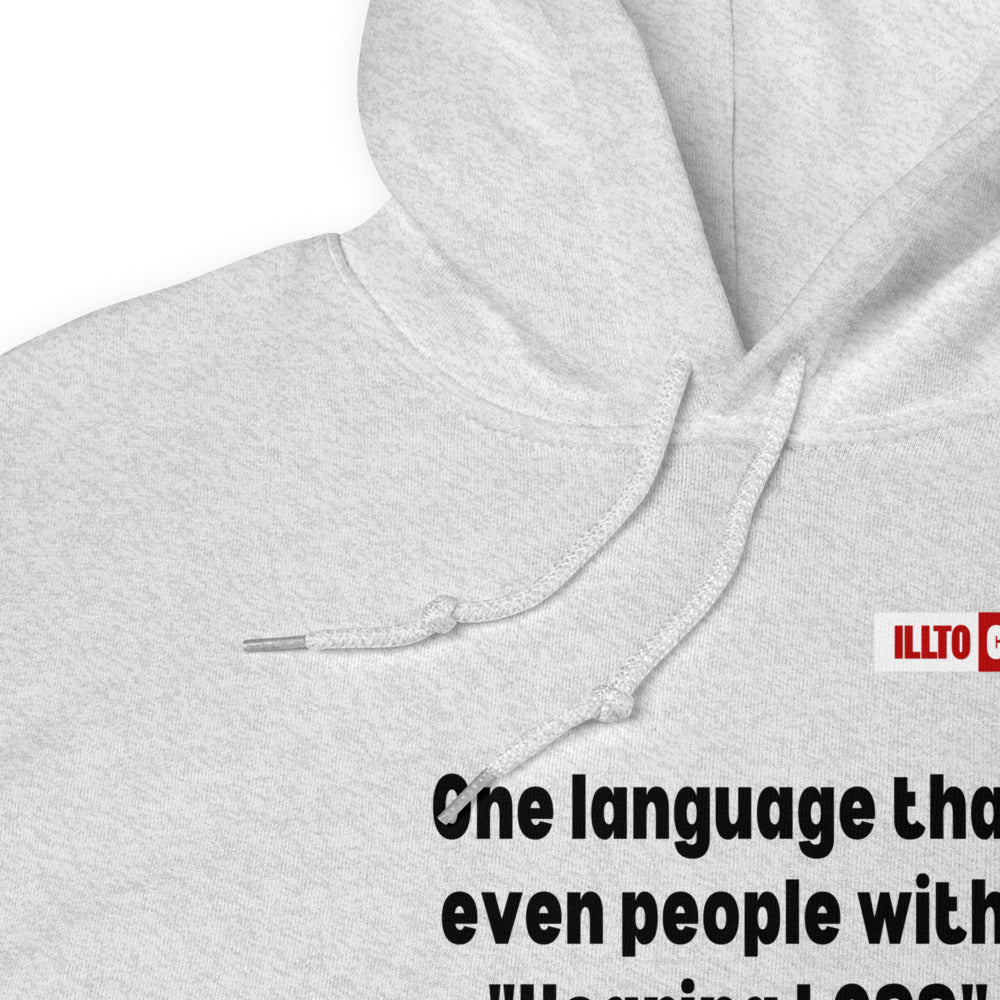 Ash Hoodie Detail 1 - ILLTOCHILL Hearing loss support hearing impaired educational gift Unisex Hoodie.