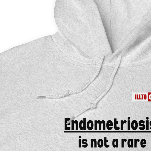 Ash Hoodie Detail 1 - ILLTOCHILL Endometriosis awareness educational quote endo gift Unisex Hoodie.