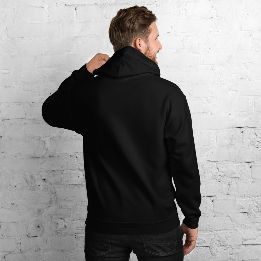 Black Hoodie Back 3 - ILLTOCHILL Endometriosis awareness educational quote endo gift Unisex Hoodie.