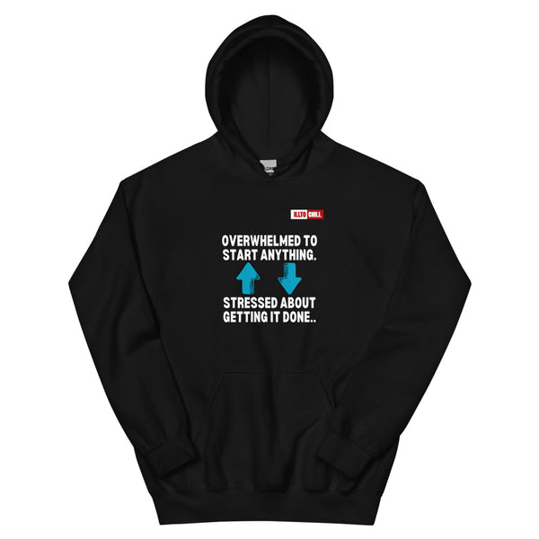 Black Hoodie Front 1 - ILLTOCHILL Attention deficit hyperactivity disorder awareness 'ADHD funny loop' gift Unisex Hoodie