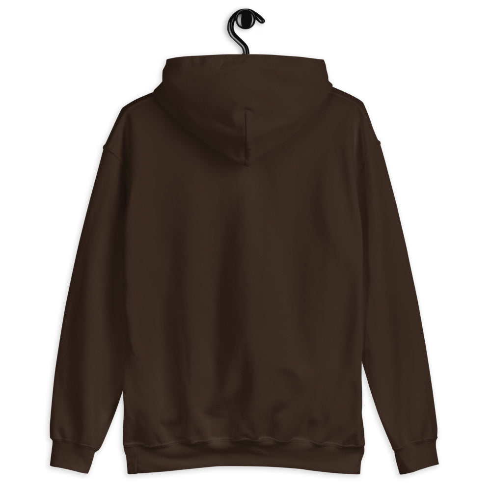 Dark Chocolate Hoodie Back 2 - ILLTOCHILL Asthma Reminder quote, Asthma awareness Gift Unisex Hoodie