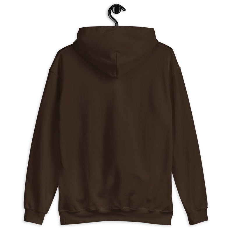 Dark Chocolate Hoodie Back 2 - ILLTOCHILL Asthma Reminder quote, Asthma awareness Gift Unisex Hoodie