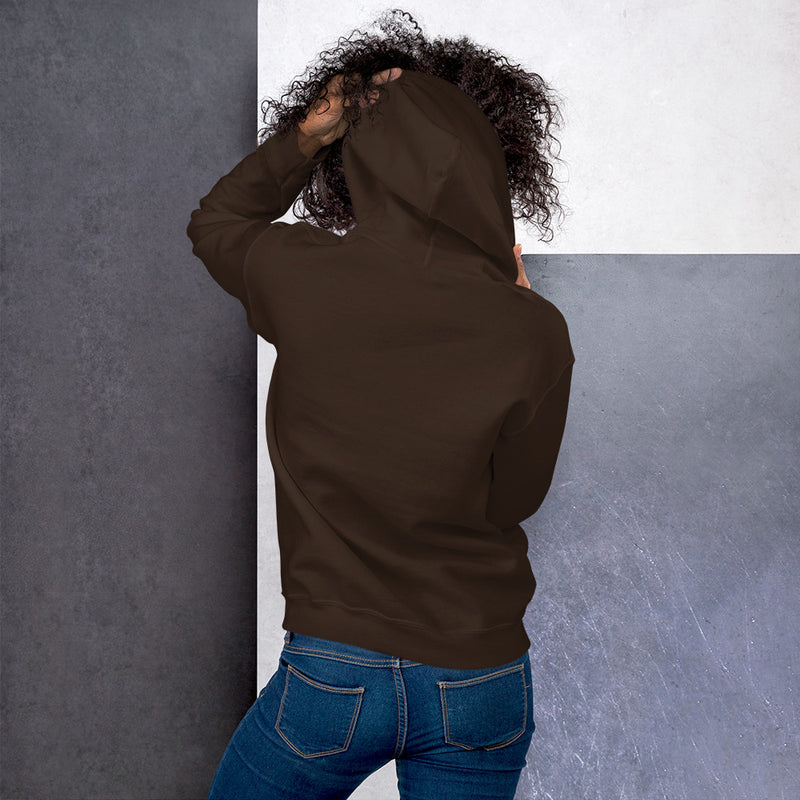 Dark Chocolate Hoodie Back 4 - ILLTOCHILL Endometriosis awareness educational quote endo gift Unisex Hoodie.