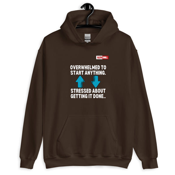 Dark Chocolate Hoodie Front 2 - ILLTOCHILL Attention deficit hyperactivity disorder awareness 'ADHD funny loop' gift Unisex Hoodie