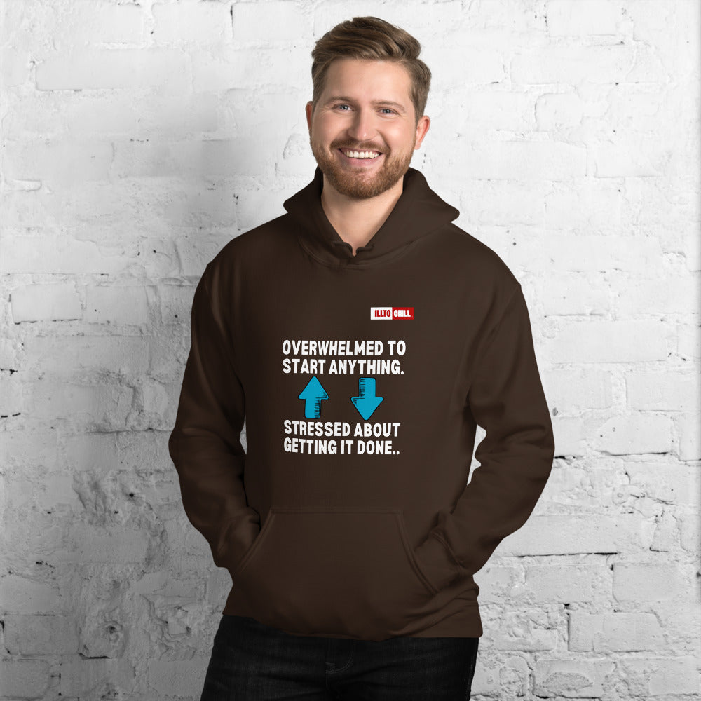 Dark Chocolate Hoodie Front 3 - ILLTOCHILL Attention deficit hyperactivity disorder awareness 'ADHD funny loop' gift Unisex Hoodie