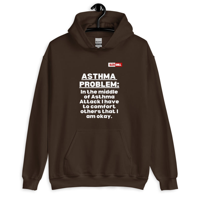 Dark Chocolate Hoodie Front 2 - ILLTOCHILL Asthma awareness' Asthma problem' funny gift Unisex Hoodie