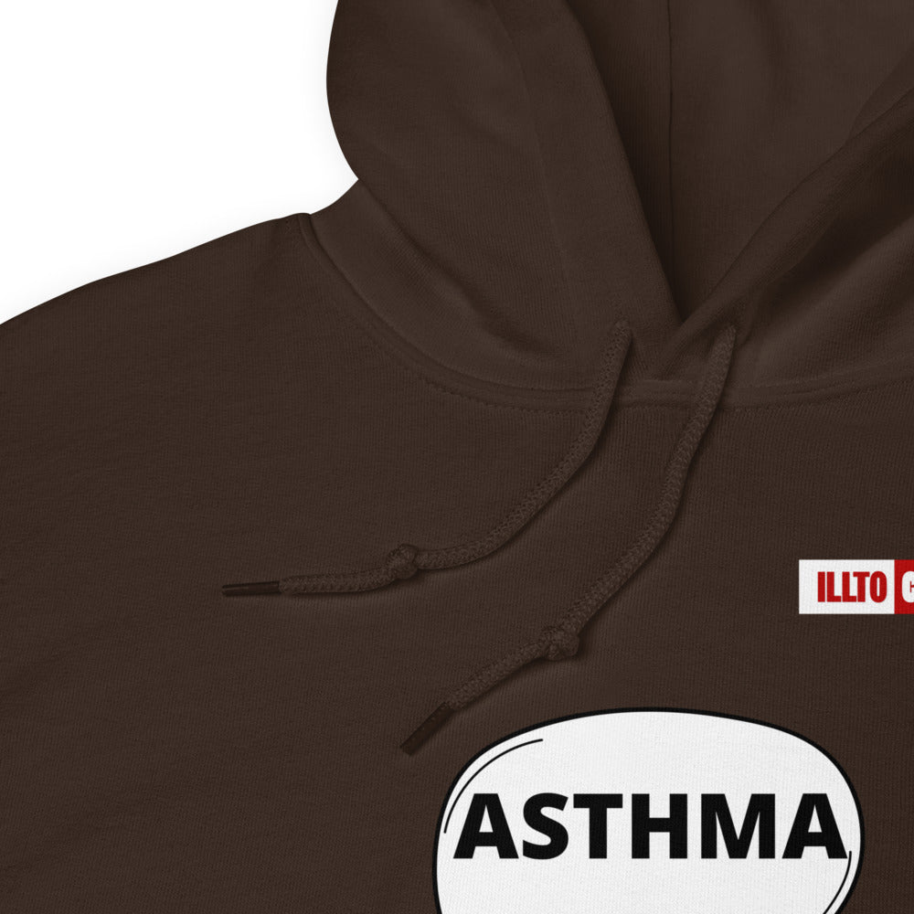 Dark Chocolate Hoodie Detail 1 - ILLTOCHILL Asthma awareness 'It is a suffocating idea' asthma sarcastic gift Unisex Hoodie