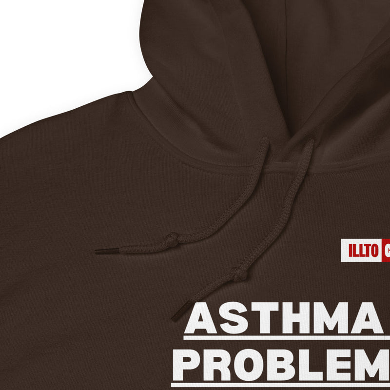 Dark Chocolate Hoodie Detail 1 - ILLTOCHILL Asthma awareness' Asthma problem' funny gift Unisex Hoodie