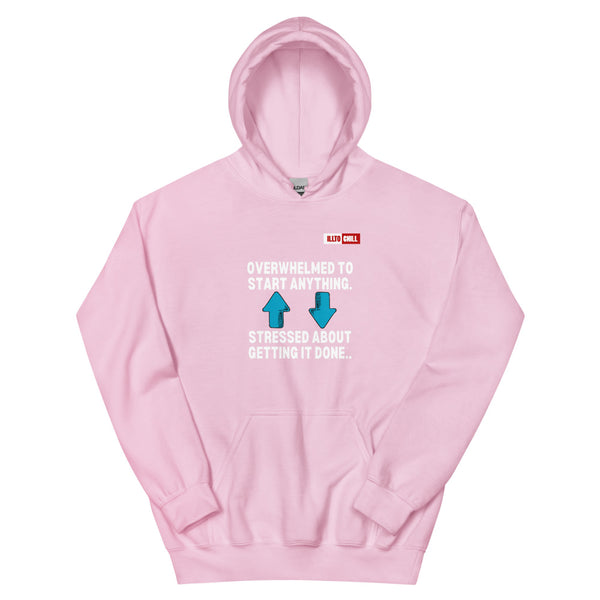 Light Pink Hoodie Front 1 - ILLTOCHILL Attention deficit hyperactivity disorder awareness 'ADHD funny loop' gift Unisex Hoodie