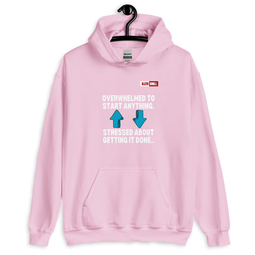 Light Pink Hoodie Front 2 - ILLTOCHILL Attention deficit hyperactivity disorder awareness 'ADHD funny loop' gift Unisex Hoodie