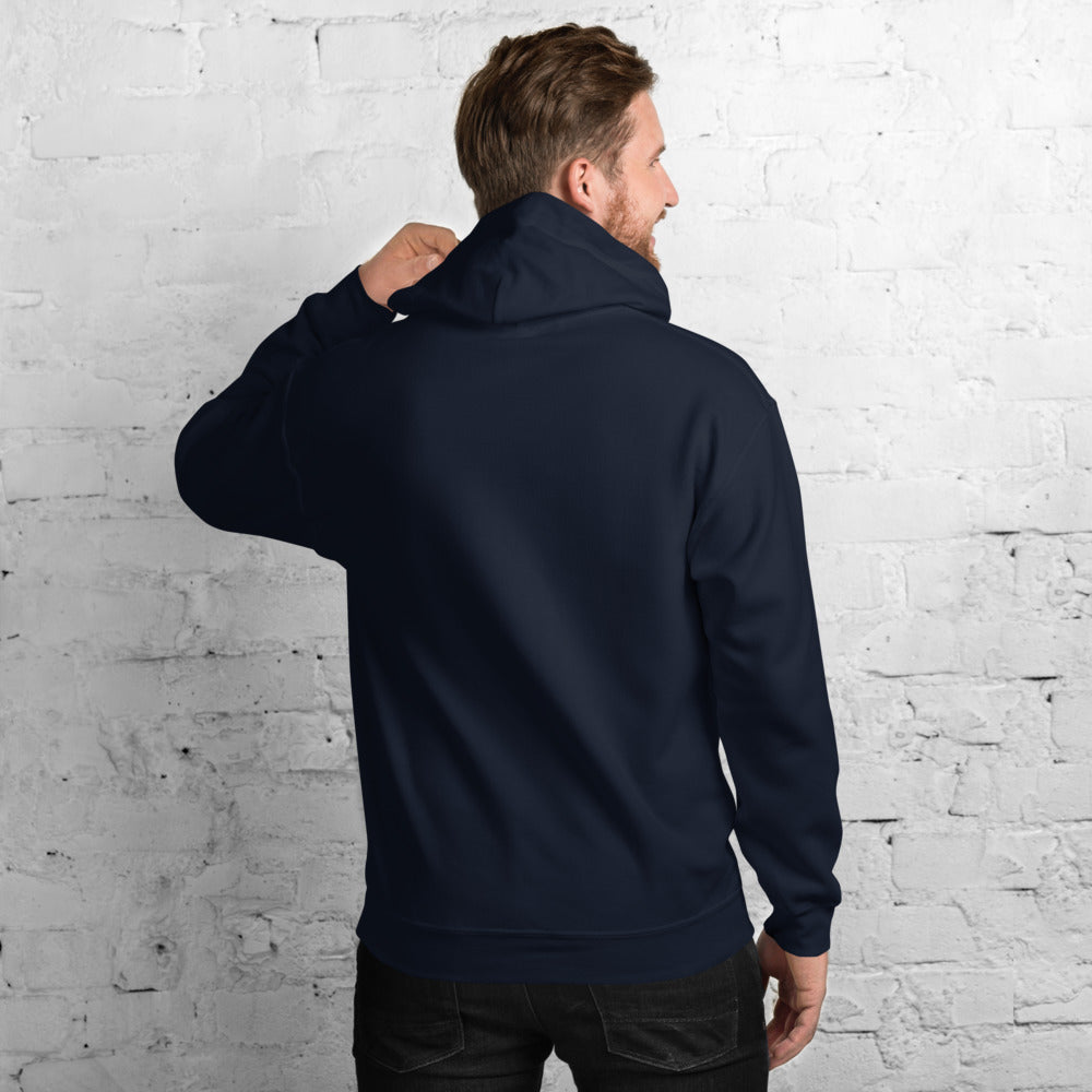 Navy Hoodie Back 3 - ILLTOCHILL Asthma Reminder quote, Asthma awareness Gift Unisex Hoodie