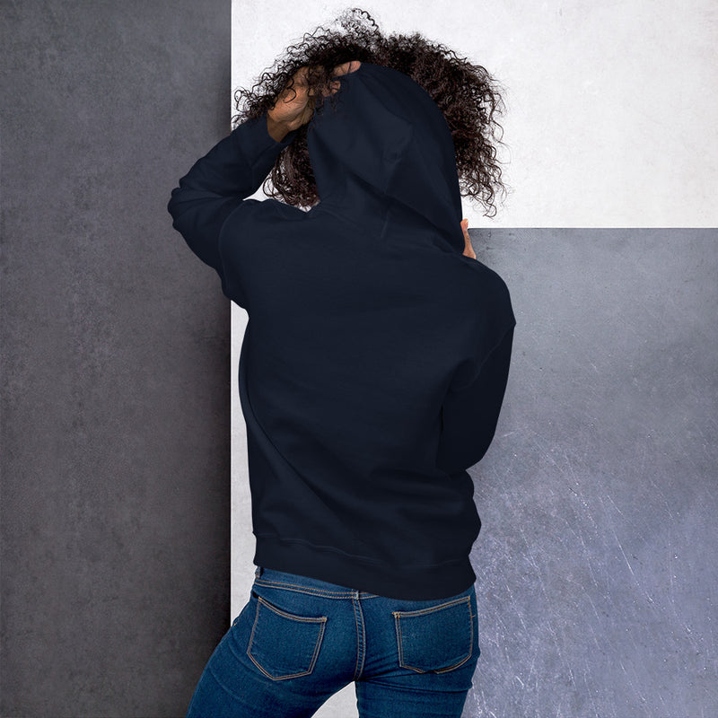 Navy Hoodie Back 4 - ILLTOCHILL Asthma Reminder quote, Asthma awareness Gift Unisex Hoodie