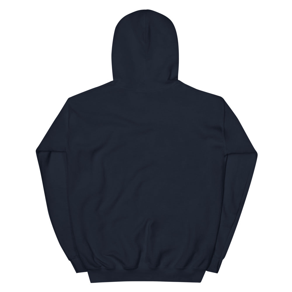 Navy Hoodie Back 1 - ILLTOCHILL Endometriosis awareness educational quote endo gift Unisex Hoodie.